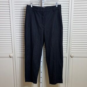 Aritzia Wilfred Gray Straight-Leg Dress Pants Trousers Wool Blend Size 10
